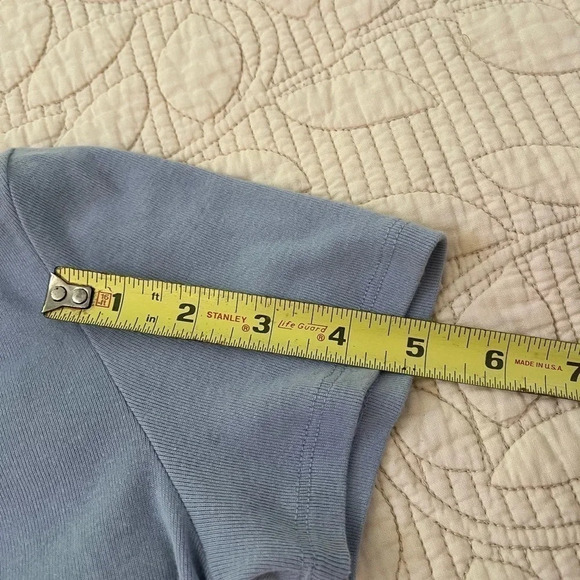 American Eagle Outfitters AE Polo Baby Tee Lavender Size Small Cropped Collar - Picture 5 of 6